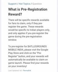 Krafton's response to gamers (Image via Battlegrounds Mobile India)